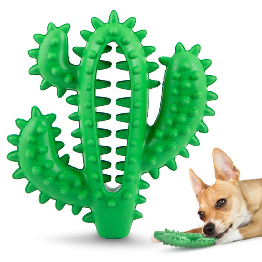 Jeffers Natural Rubber Cactus Dental Chew Toy for Dogs for Healthy Chewing Habits