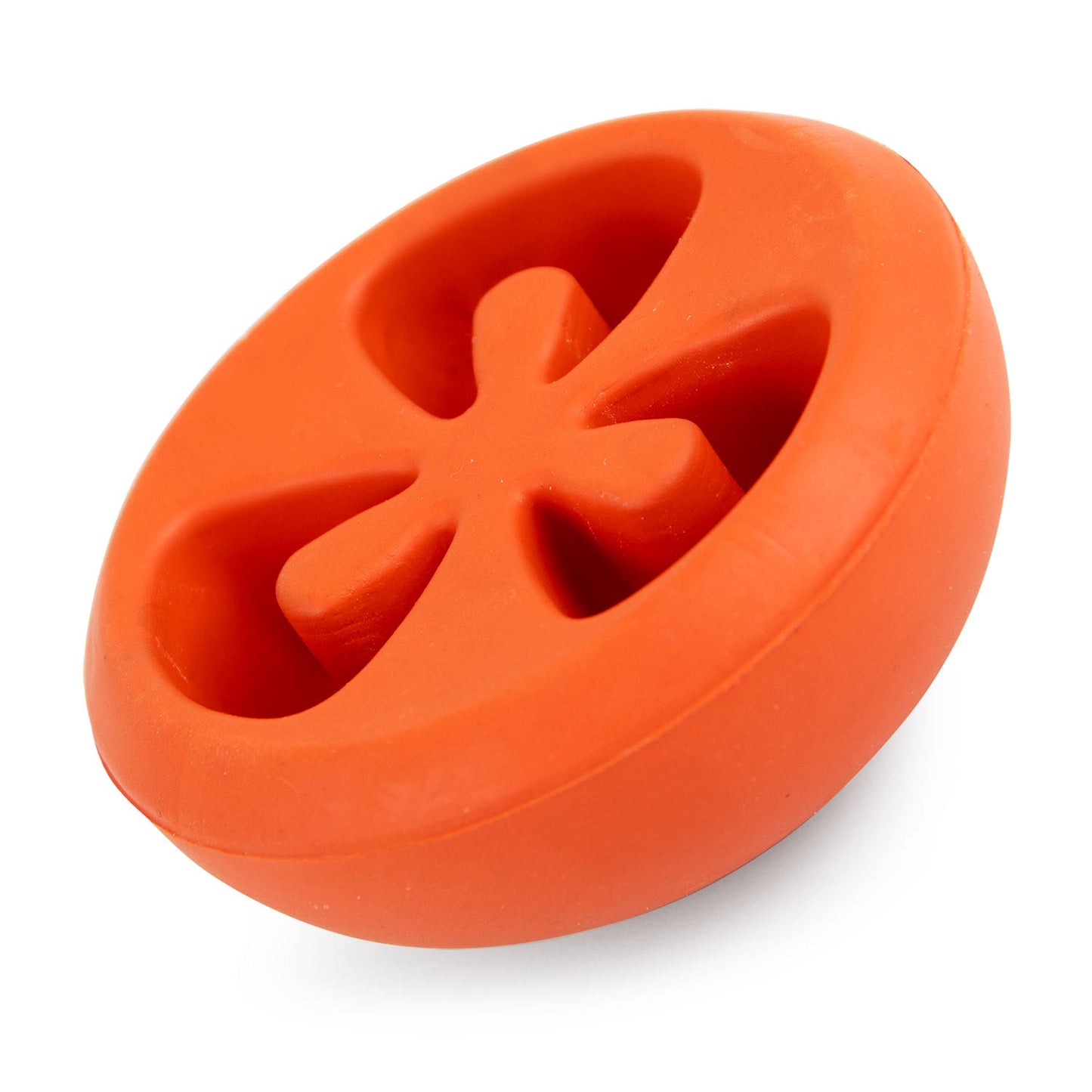 Jeffers Natural Rubber Tomato Shape Dog Chew Toy for Medium-Chewers
