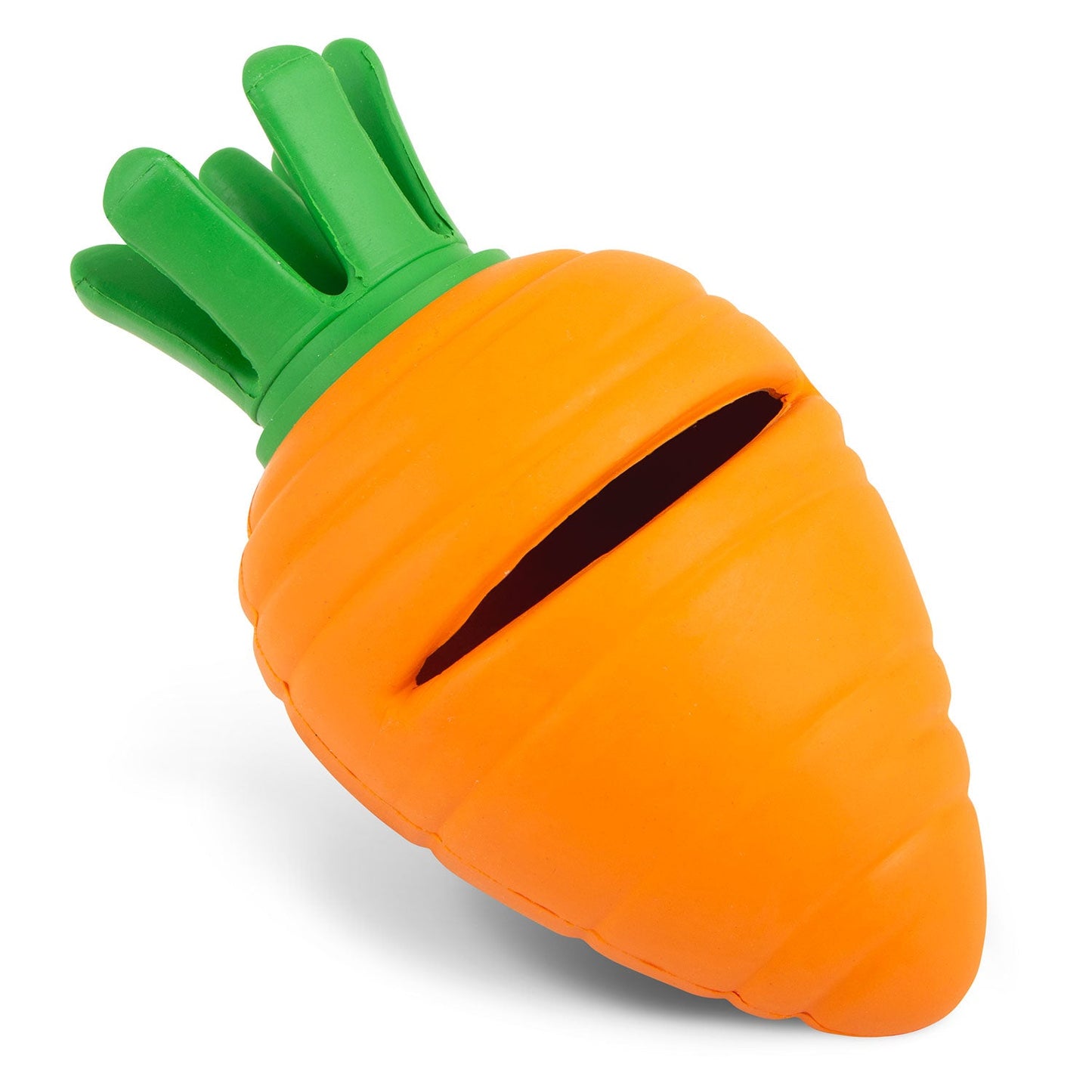 Jeffers Natural Rubber Carrot Treat Dispensing Chew Toy
