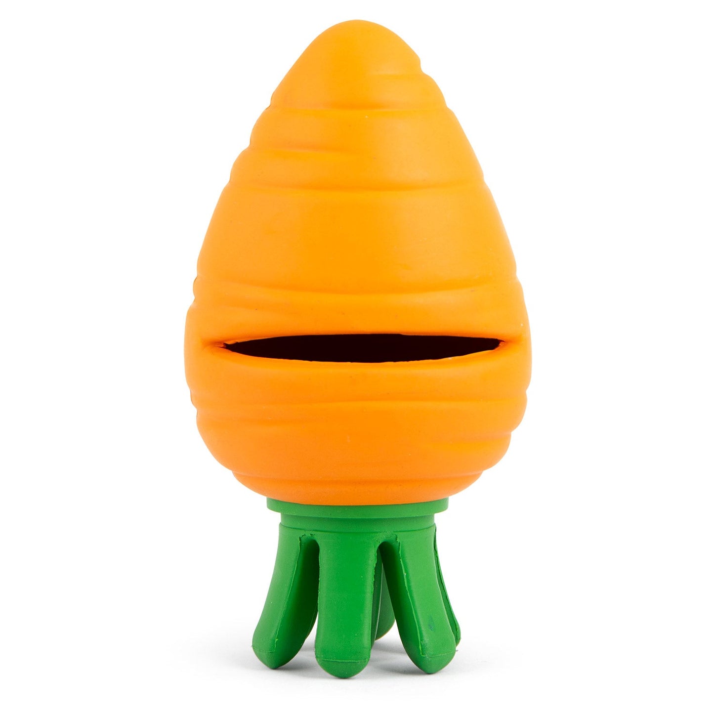 Jeffers Natural Rubber Carrot Treat Dispensing Chew Toy