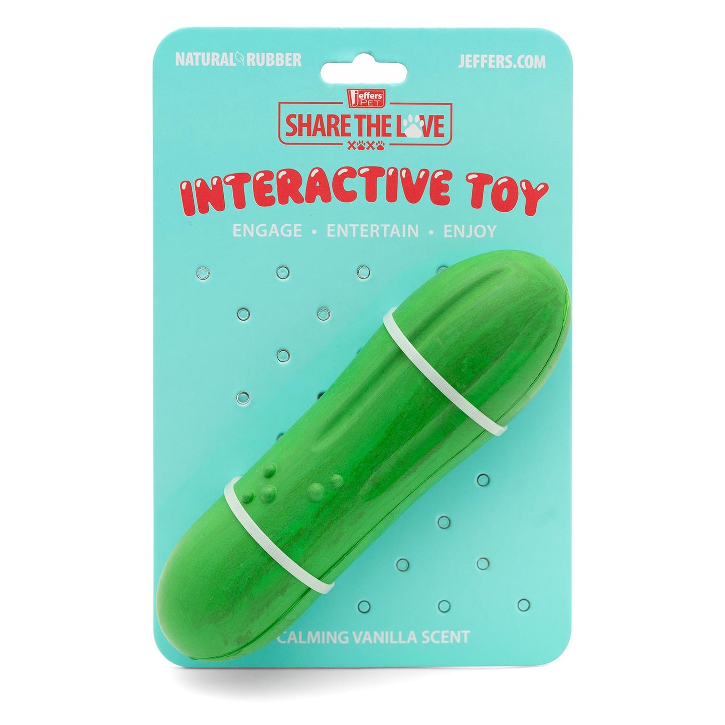 Jeffers Natural Rubber Floating Dog Toy for Medium-Chewers with Vanilla Scent