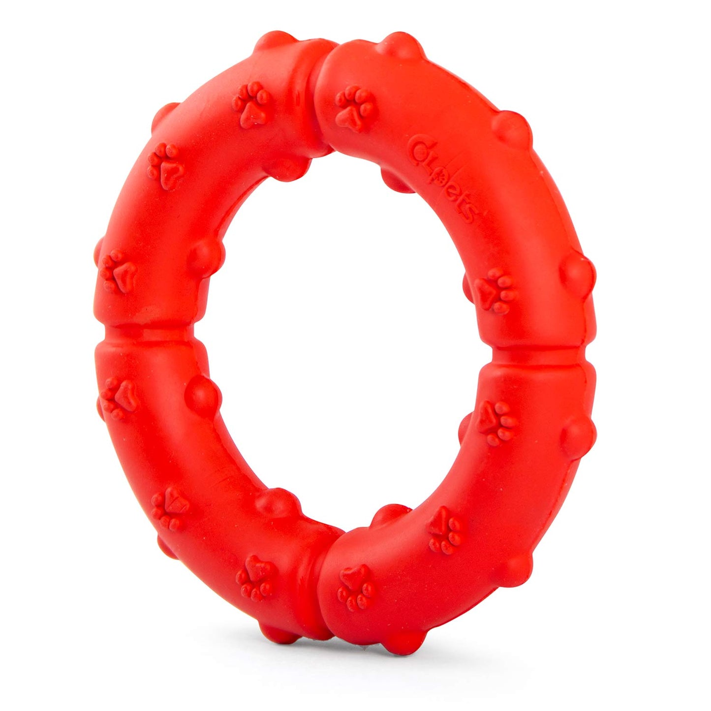 Jeffers Natural Rubber Ring Tugger Dog Toy for Healthy-Chewing Habits
