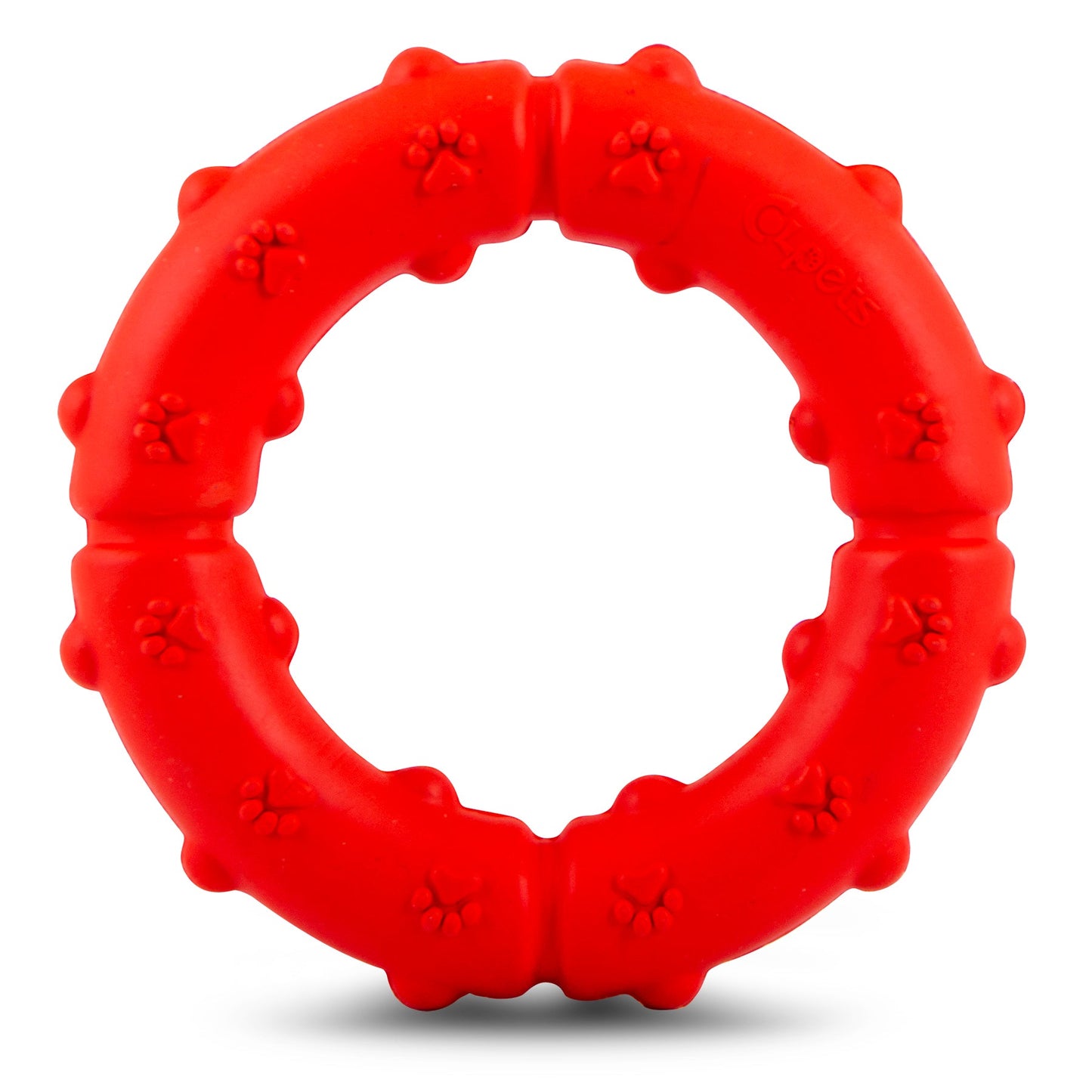 Jeffers Natural Rubber Ring Tugger Dog Toy for Healthy-Chewing Habits