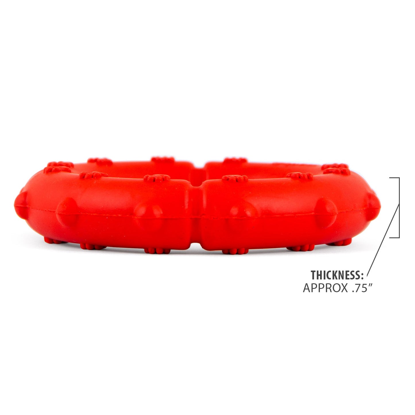 Jeffers Natural Rubber Ring Tugger Dog Toy for Healthy-Chewing Habits