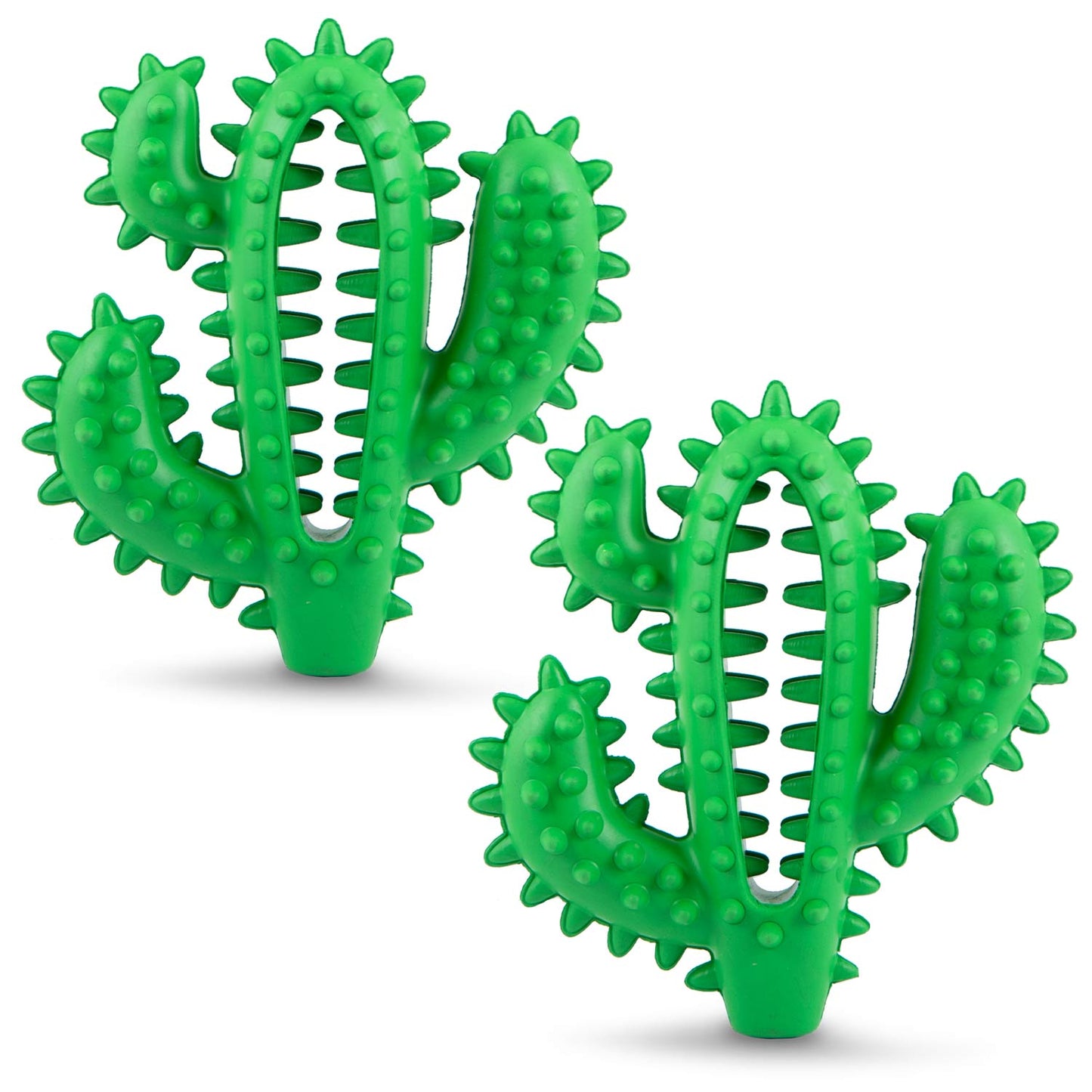 Jeffers Natural Rubber Cactus Dental Chew Toy for Dogs for Healthy Chewing Habits